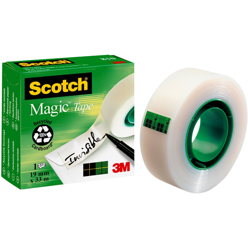 NASTRO ADESIVO INVISIBILE 19X33 SCOTCH MAGIC 1PZ