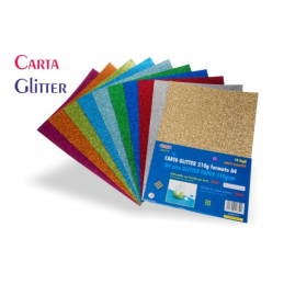 CARTA A4 10FG GLITTER...