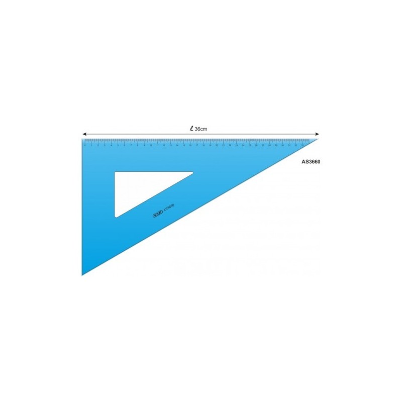 SQUADRA PLEXIGLAS 36CM 60° WILER